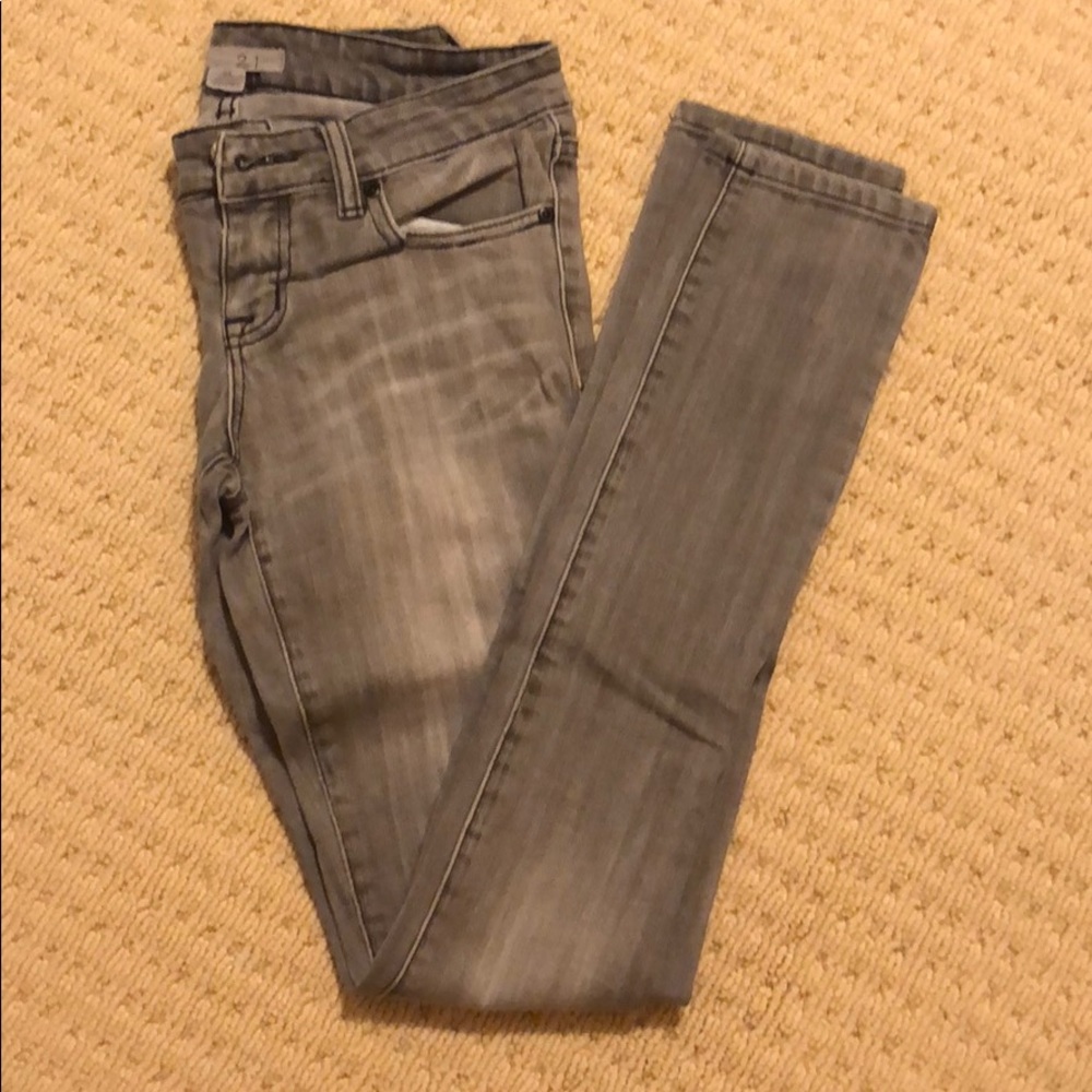 Gray jeans